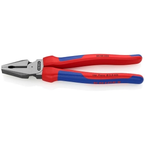 Knipex 02 02 225 Combination Pliers high-leverage black 225mm Grip Handle
